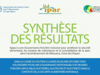 Synthese de résultats mise en oeuvre des DV au Senegal – COPIL-2